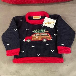 Claver Christmas Sweater- 12 months NWT